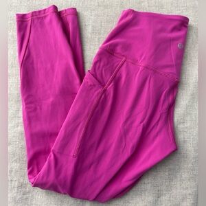 Lululemon Athletica Pink Align with pocket 25” Leggings